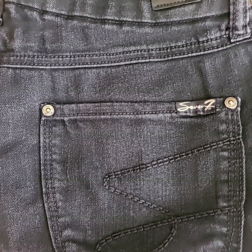 Seven7 Jeans Women Ankle Skinny Jeans Black Wash Size 8